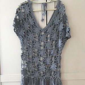 Knitted bathing suit cover up